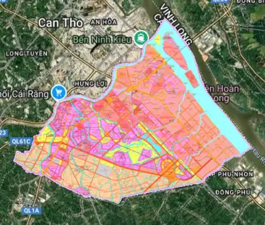 Bản đồ quy hoạch Quận Cái Răng, Cần Thơ