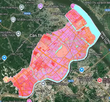 Bản đồ quy hoạch Quận Ninh Kiều, Cần Thơ