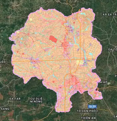 Bản đồ quy hoạch Huyện Krông Búk, Đắk Lắk