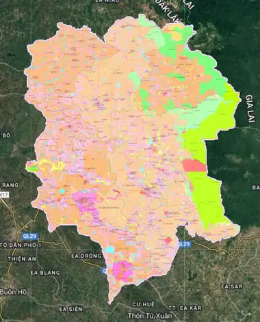 Bản đồ quy hoạch Huyện Krông Năng, Đắk Lắk