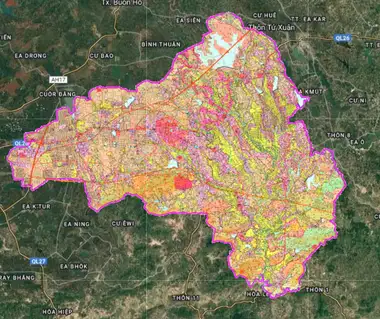 Bản đồ quy hoạch Huyện Krông Pắc, Đắk Lắk