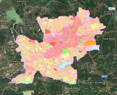 Bản đồ quy hoạch Thành phố Buôn Ma Thuột, Đắk Lắk