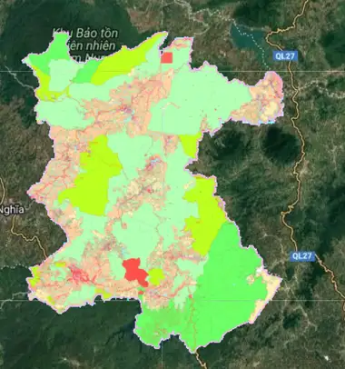 Bản đồ quy hoạch Huyện Đăk Glong, Đắk Nông