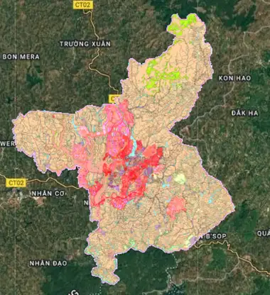 Bản đồ quy hoạch Thành phố Gia Nghĩa, Đắk Nông