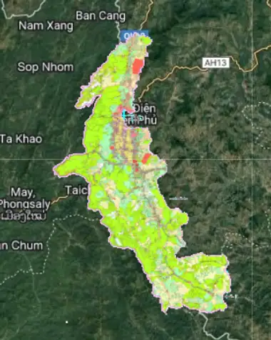 Bản đồ quy hoạch Huyện Điện Biên, Điện Biên