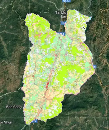 Bản đồ quy hoạch Huyện Mường Chà, Điện Biên