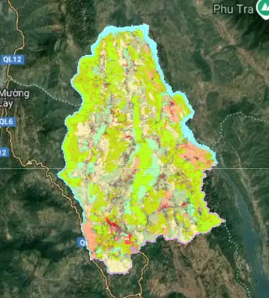 Bản đồ quy hoạch Huyện Tủa Chùa, Điện Biên