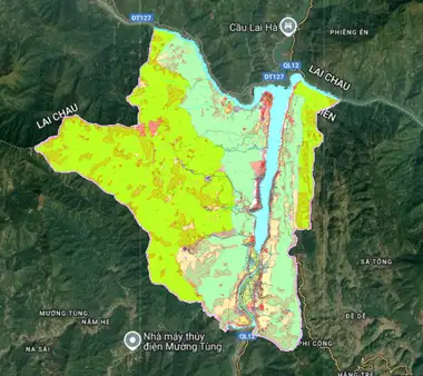 Bản đồ quy hoạch Thị Xã Mường Lay, Điện Biên