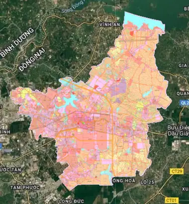 Bản đồ quy hoạch Huyện Trảng Bom, Đồng Nai