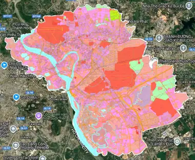 Bản đồ quy hoạch Thành phố Biên Hòa, Đồng Nai