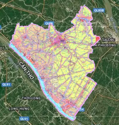 Bản đồ quy hoạch Huyện Lai Vung, Đồng Tháp