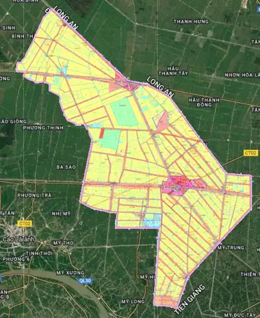 Bản đồ quy hoạch Huyện Tháp Mười, Đồng Tháp