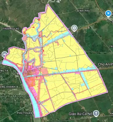 Bản đồ quy hoạch Thành phố Hồng Ngự, Đồng Tháp