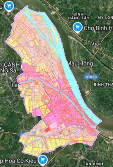 Bản đồ quy hoạch Thành phố Sa Đéc, Đồng Tháp