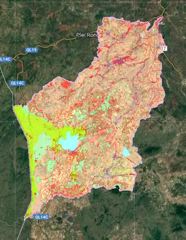 Bản đồ quy hoạch Huyện Chư Prông, Gia Lai