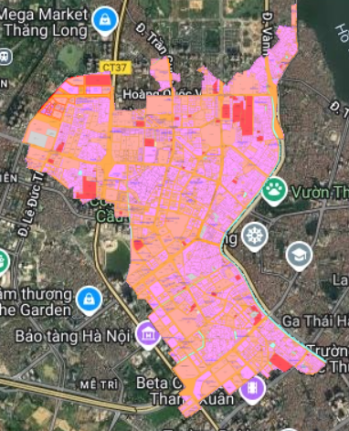 Bản đồ quy hoạch Quận Cầu Giấy, Hà Nội