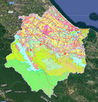 Bản đồ quy hoạch Huyện Cẩm Xuyên, Hà Tĩnh