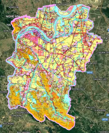 Bản đồ quy hoạch Huyện Đức Thọ, Hà Tĩnh