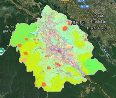 Bản đồ quy hoạch Huyện Hương Khê, Hà Tĩnh