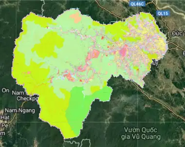 Bản đồ quy hoạch Huyện Hương Sơn, Hà Tĩnh