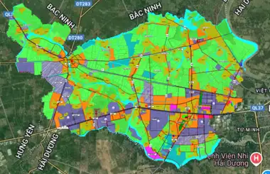Bản đồ quy hoạch Huyện Cẩm Giàng, Hải Dương