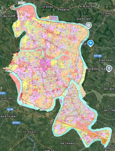 Bản đồ quy hoạch Huyện Thanh Hà, Hải Dương