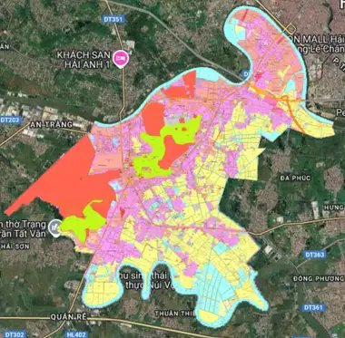 Bản đồ quy hoạch Quận Kiến An, Hải Phòng