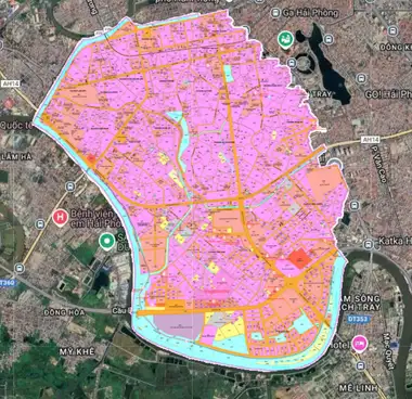 Bản đồ quy hoạch Quận Lê Chân, Hải Phòng
