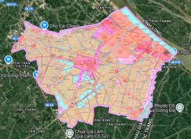 Bản đồ quy hoạch Huyện Châu Thành, Hậu Giang