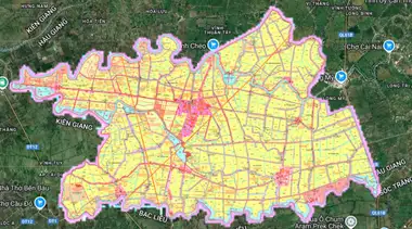 Bản đồ quy hoạch Huyện Long Mỹ, Hậu Giang