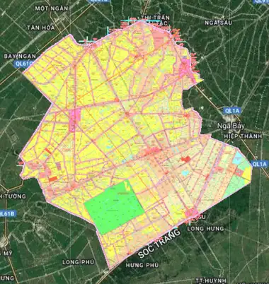 Bản đồ quy hoạch Huyện Phụng Hiệp, Hậu Giang