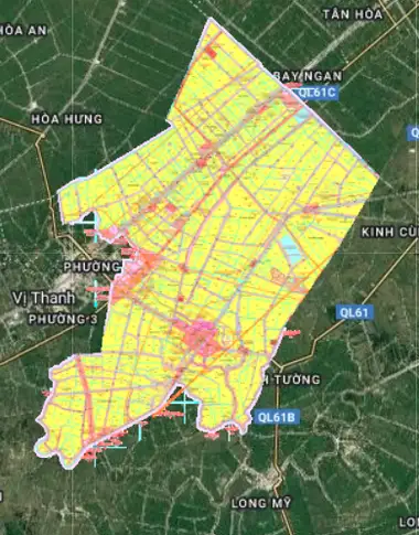 Bản đồ quy hoạch Huyện Vị Thuỷ, Hậu Giang