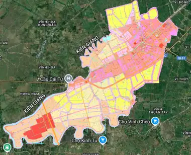 Bản đồ quy hoạch Thành phố Vị Thanh, Hậu Giang