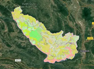 Bản đồ quy hoạch Huyện Đà Bắc, Hoà Bình