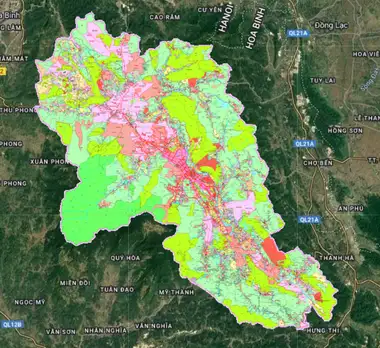 Bản đồ quy hoạch Huyện Kim Bôi, Hoà Bình