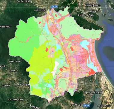 Bản đồ quy hoạch Huyện Cam Lâm, Khánh Hòa