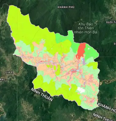 Bản đồ quy hoạch Huyện Khánh Sơn, Khánh Hòa