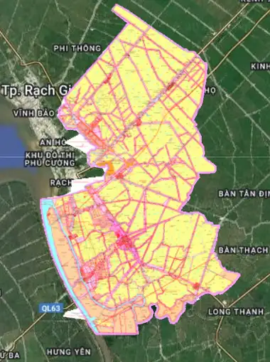Bản đồ quy hoạch Huyện Châu Thành, Kiên Giang