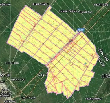 Bản đồ quy hoạch Huyện Tân Hiệp, Kiên Giang