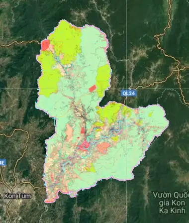 Bản đồ quy hoạch Huyện Kon Rẫy, Kon Tum