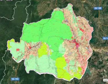 Bản đồ quy hoạch Huyện Sa Thầy, Kon Tum