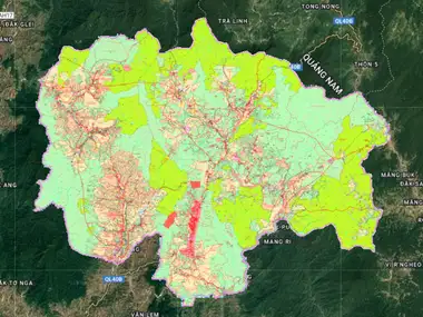 Bản đồ quy hoạch Huyện Tu Mơ Rông, Kon Tum