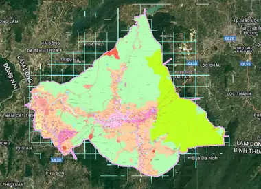 Bản đồ quy hoạch Huyện Đạ Huoai, Lâm Đồng