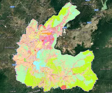 Bản đồ quy hoạch Huyện Đức Trọng, Lâm Đồng