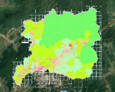 Bản đồ quy hoạch Huyện Lạc Dương, Lâm Đồng