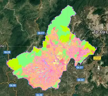 Bản đồ quy hoạch Huyện Lâm Hà, Lâm Đồng