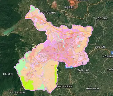 Bản đồ quy hoạch Thành phố Bảo Lộc, Lâm Đồng