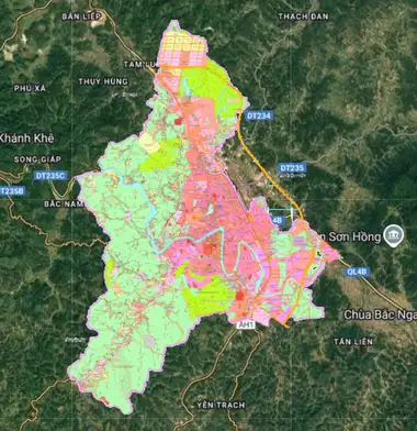 Bản đồ quy hoạch Thành phố Lạng Sơn, Lạng Sơn