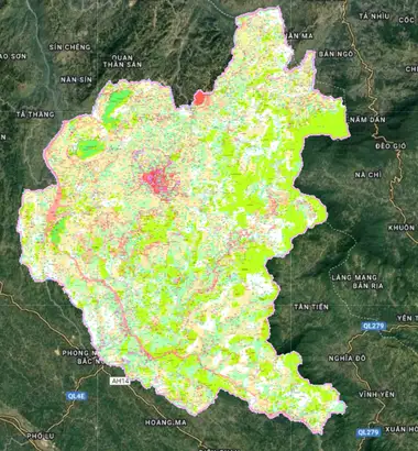 Bản đồ quy hoạch Huyện Bắc Hà, Lào Cai