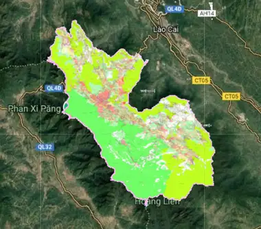 Bản đồ quy hoạch Thị xã Sa Pa, Lào Cai